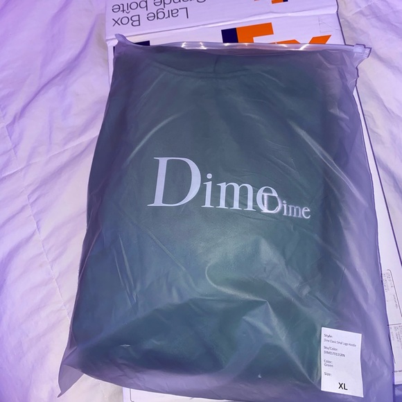 Dime Classic Small Logo Hoodie- Green XL - Picture 3 of 5